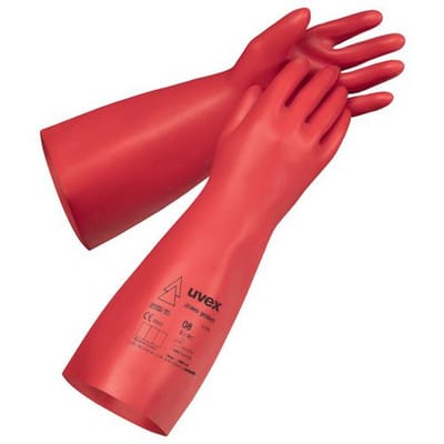 uvex power protect V1000 6084008 Naturlatex Elektrikerhandschuh Größe (Handschuhe): 8 EN 60903 1 P