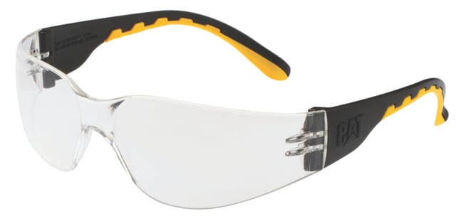 CAT rahmenlose Schutzbrille "Track" aus PVC mit Gummi klares Glas