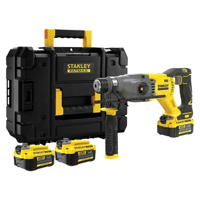 Stanley - Kombihammer FatMax SFMCH900M22 (2 x 4,0 Ah + Ladegerät + Koffer)