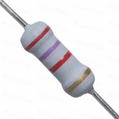 2K7 1W Widerstand Oxid Metall 2,7K 1W 5%.