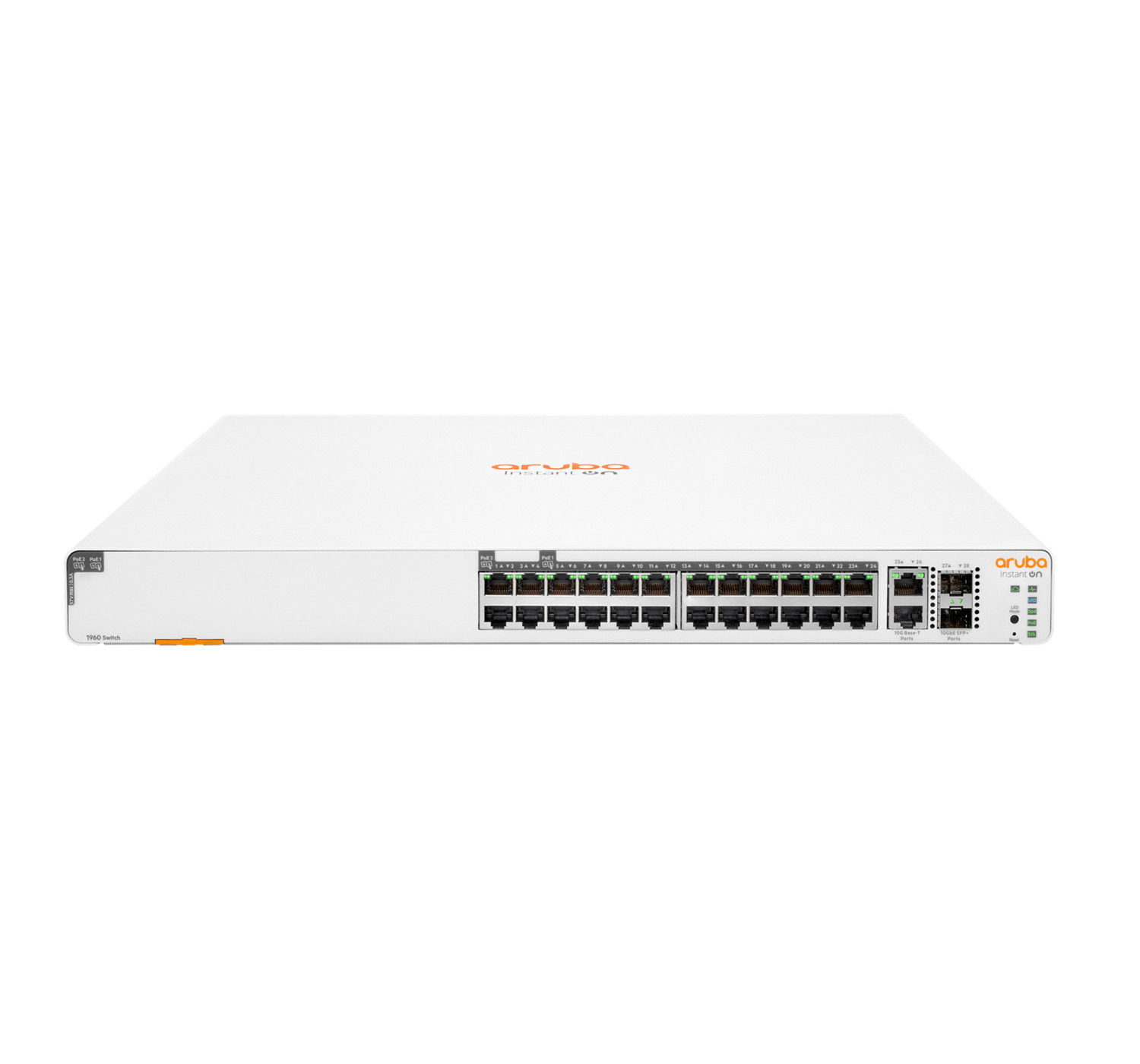 Hpe Aruba Networking Aruba Instant On 1960 24g 20p Class4 4p Class6 Poe 2xgt 2sfp+ 370w Managed L2+ Gigabit Ethernet (10/100/1000) Power Over Ethernet (poe) 1u Weiß