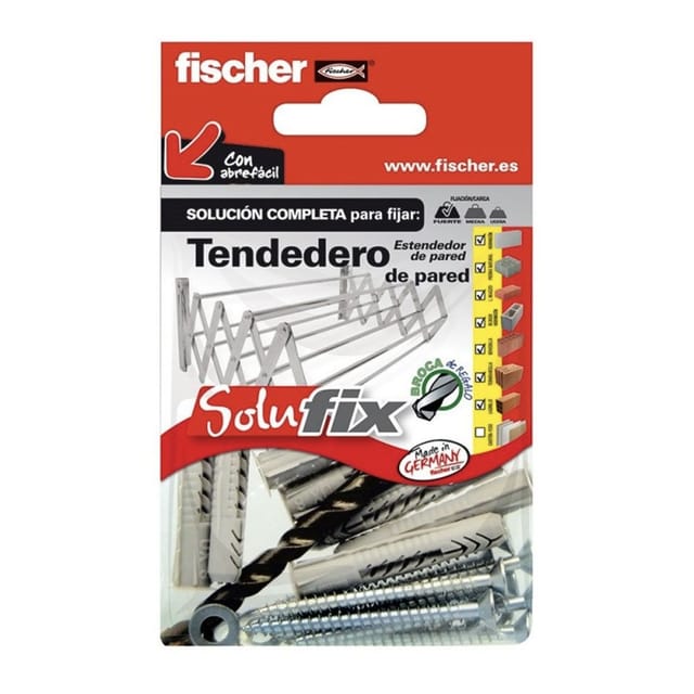 Fischer - Solufix Wand-Wäscheleine-Befestigungsset