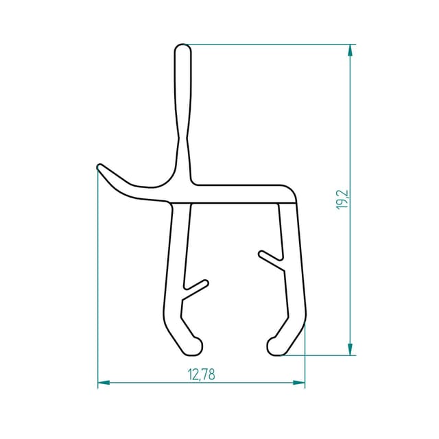Breuer - Spritzschutzprofil 2 x 424 mm Profil Spritzschutz Duschdichtung