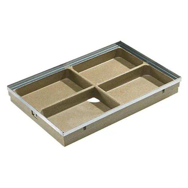 ACO - Bodenwanne Vario Polymerbeton 75 x 50 cm inkl. Stahlzarge Schubabstreifer