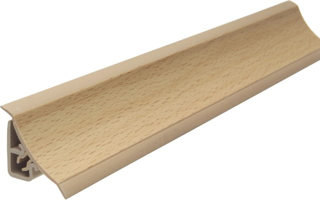 Wandanschlussleiste 260 cm, 23 x 25 mm, Buche hell Leisten - Primo