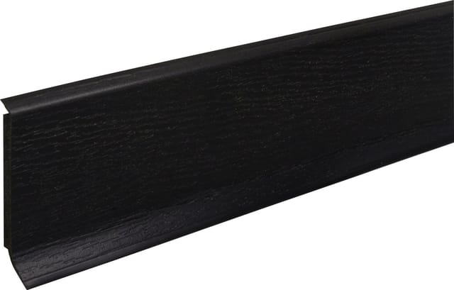 Kernsockelleiste 250 cm 60 x 14 mm schwarz Leisten - Fn Neuhofer