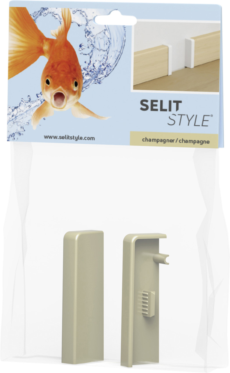Selit - style Endkappen champagner Höhe 50 mm 2 Stück Clips & Ecken Bild 2