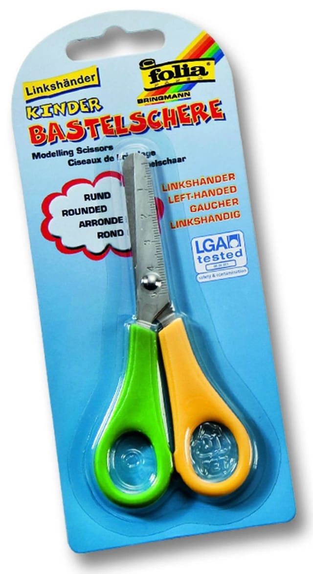 Glorex Bastelschere rund Linkshänder Bastelmaterial