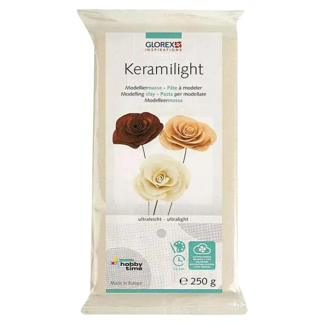 Glorex Keramilight ultraleicht weiß, 250 g Bastelmaterial
