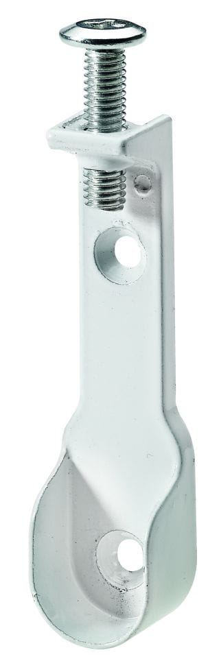Hettich Schrankrohrlager für ovale Schrankrohre Ø 30/15 mm, weiß Möbelbeschläge