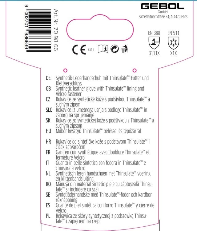 Handschuh Master Thermo Arbeitshandschuhe - Gebol