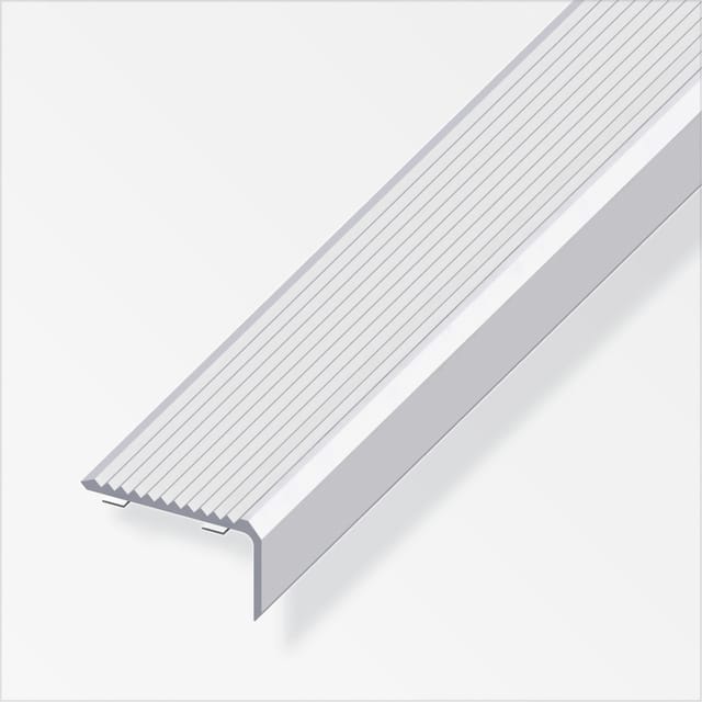 Alfer - Treppenprofil 1 m, 41 x 23 mm Aluminium eloxiert silber Treppenprofile