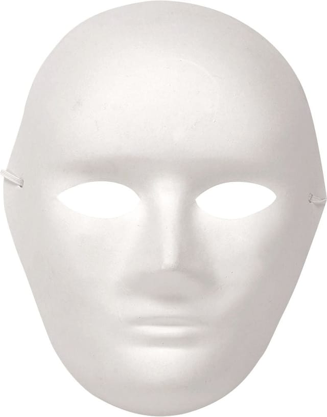 Glorex Papp-Maske Mann 19 x 24 cm Bastelmaterial