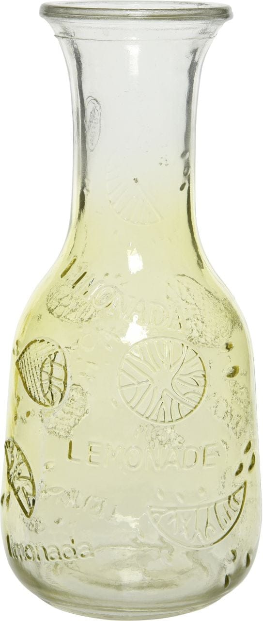 Karaffe Glas zartgelb Deko-Accessoires - Kaemingk