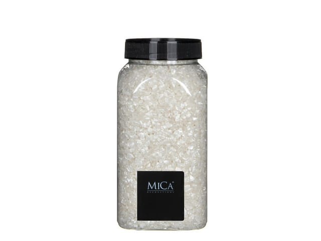 Mica Decorations - Mica Glasstein creme 2-4 mm 650 ml 1 kg Dekosteine & Dekosand