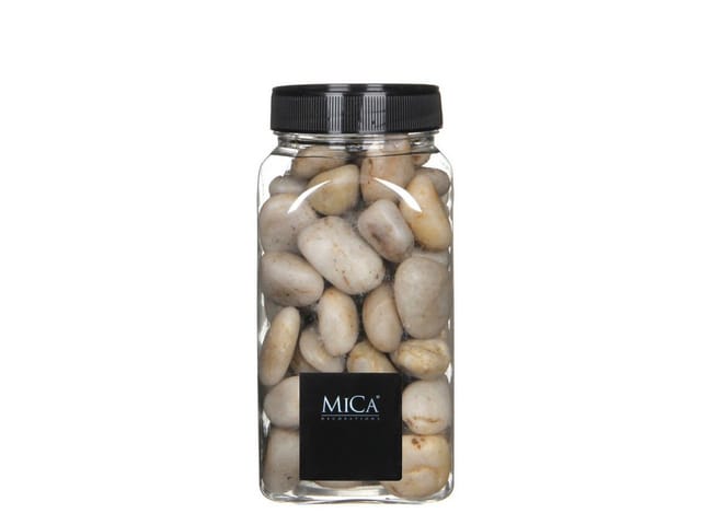 Mica Decorations - Dekorative Steine beige klein 650 ml 1 kg Dekosteine & Dekosand