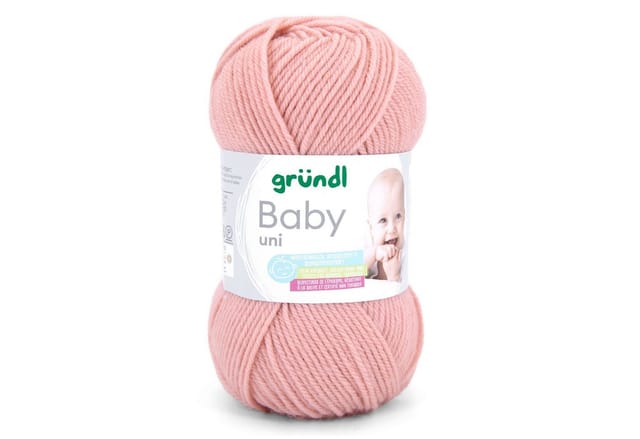 Wolle Baby uni 50 g altrosa Handarbeit - Gründl