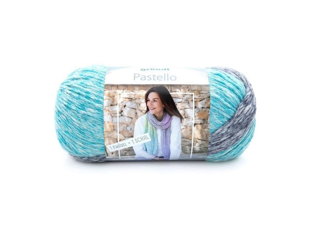 Wolle Pastello 200 g Karibik pastel color meliert Handarbeit - Gründl