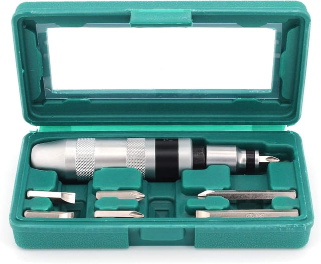 8-teiliges Set Aus Schlagschraubern Und Bits, Reversibler Manueller Schlagschrauber Mit Schlagschraubenkorrektur