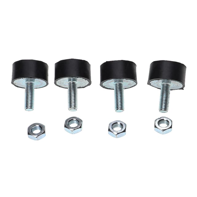 Vhbw - 4x Vibrationsdämpfer für Schweißgerät, Luftkompressor, Wasserpumpe, Benzinmotor u.a. - Universal Gummipuffer inkl. Muttern, M8 Gewinde