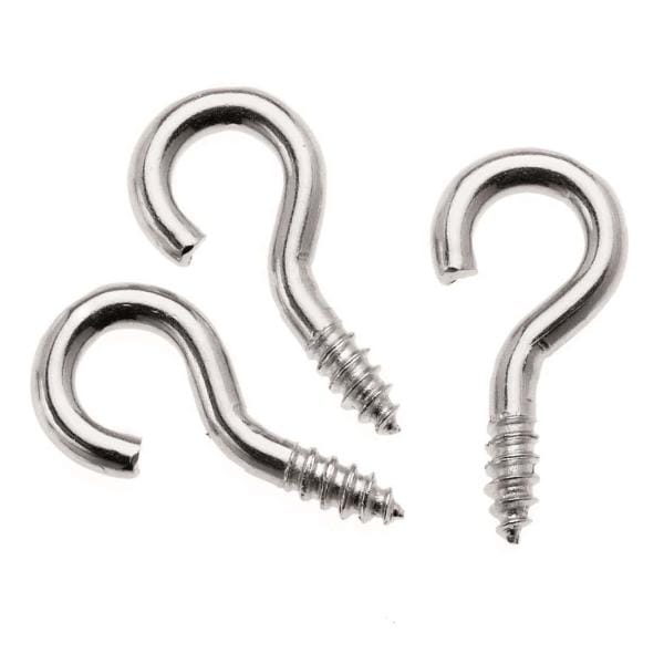 Glorex Schraubhaken 12 x 5 mm, 24 Stück Bastelmaterial