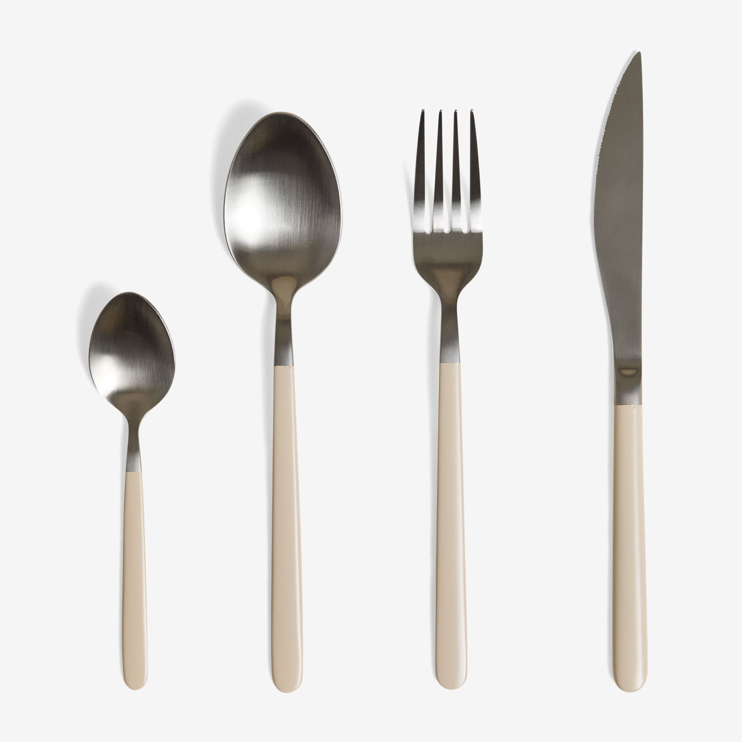 Sklum 16-teiliges Besteckset Aus Edelstahl Cressida Beige Tapioca
