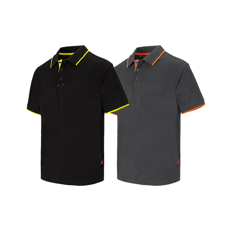 Velilla 105505 Arbeits-poloshirt - Xl - Schwarz / Gelb