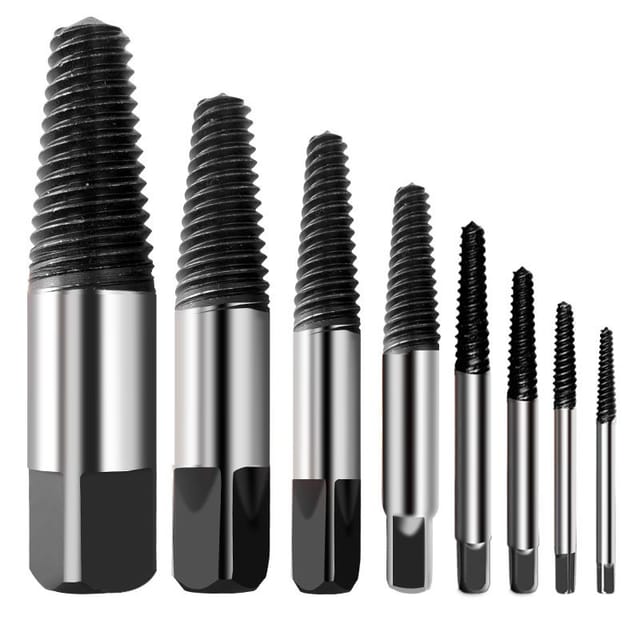 8-teiliges Schraubenausdreher-set, 4-45 Mm Metallschraubenausdreher Mit Aufbewahrungsbox Für Beschädigte Bolzen