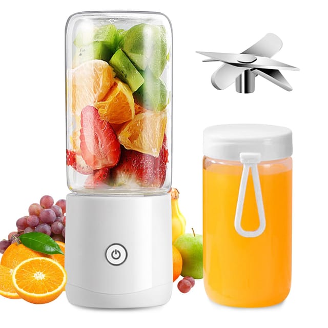 Tragbarer Standmixer, Mini-standmixer Mit 8 Klingen, Usb-aufladbar, 380 Ml Fruchtmixer, Entsafter, Persönlicher Tragbarer Mixbecher