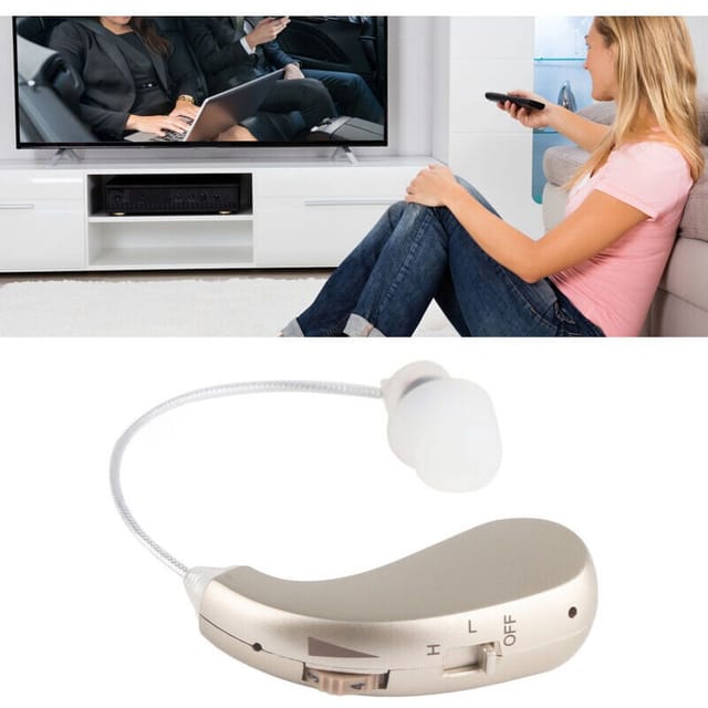 Bx 06 Wiederaufladbares Hörgerät, Verstärkt Die Lautstärke, Ergonomische Passform, Silber.