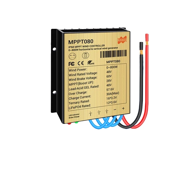 Laderegler Für Windkraftanlagen, Automatisches Batteriemanagement, Wasserdichtes Design, 800 W, 48 V