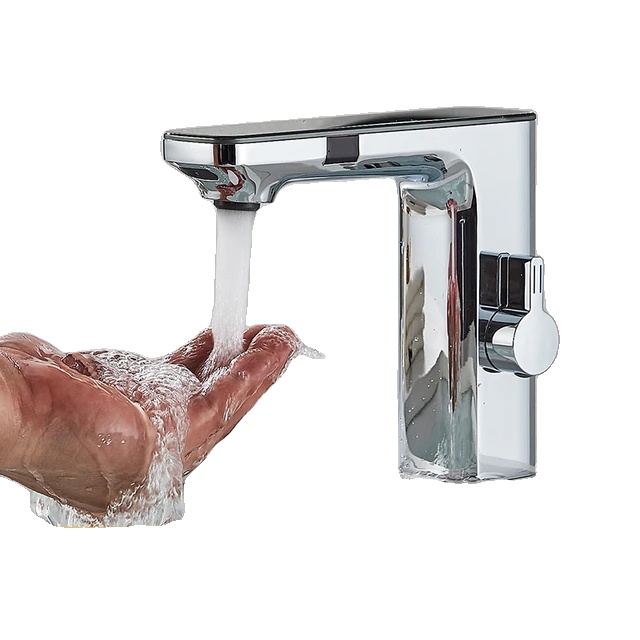Berührungsloser Sensor-wasserhahn, Digitale Temperaturanzeige, Einfache Installation, Chrom A