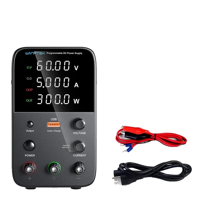 Gleichstromnetzteil, Einstellbare Ausgangsleistung, Intuitive 4-stellige Anzeige, 60 V, 5 A