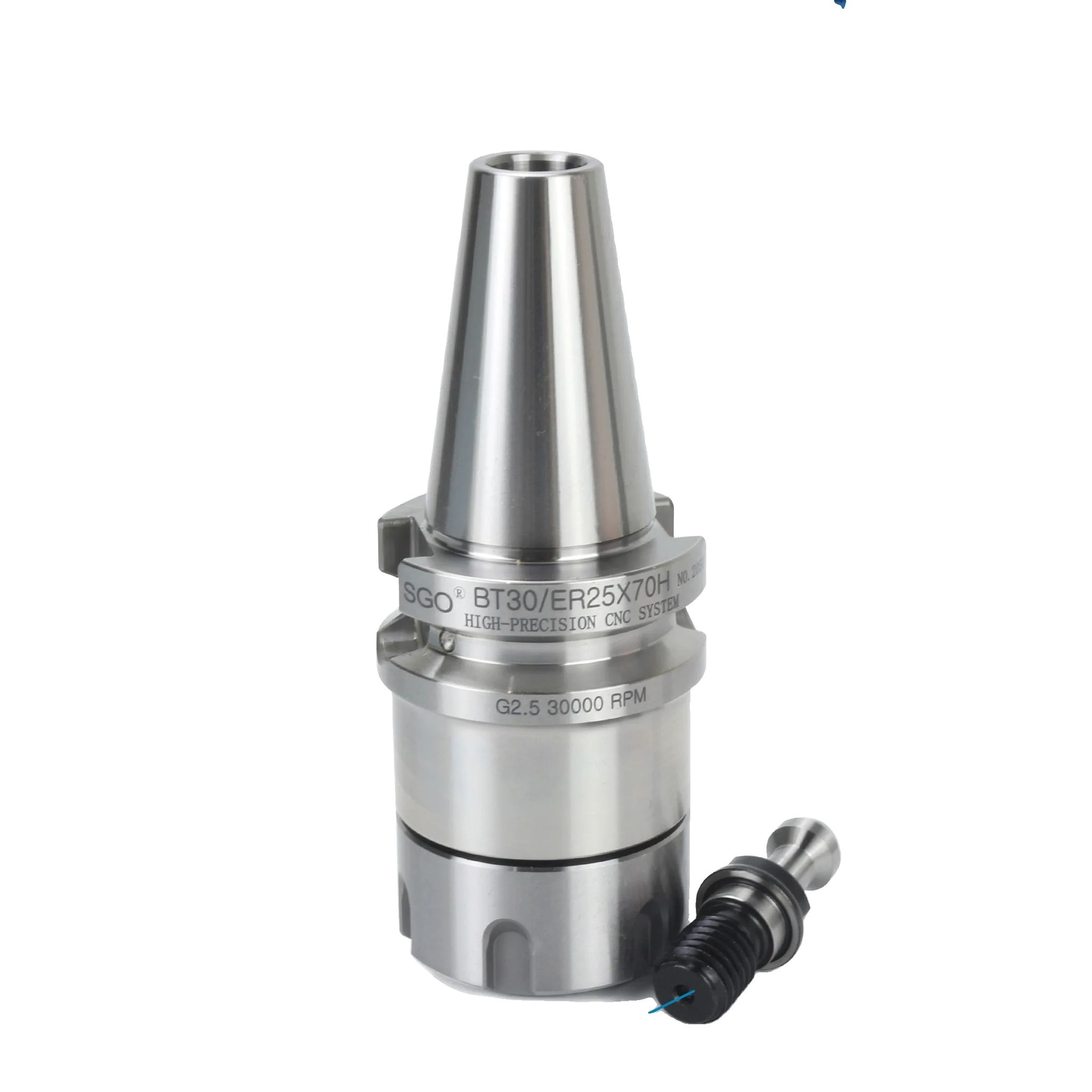 Werkzeughalter Bt30-er25, Länge 70 Mm, Präzisionstoleranz 0,001 Mm, Kompatibel Mit Bt30-spindeln, Ideal Für Die Cnc-bearbeitung