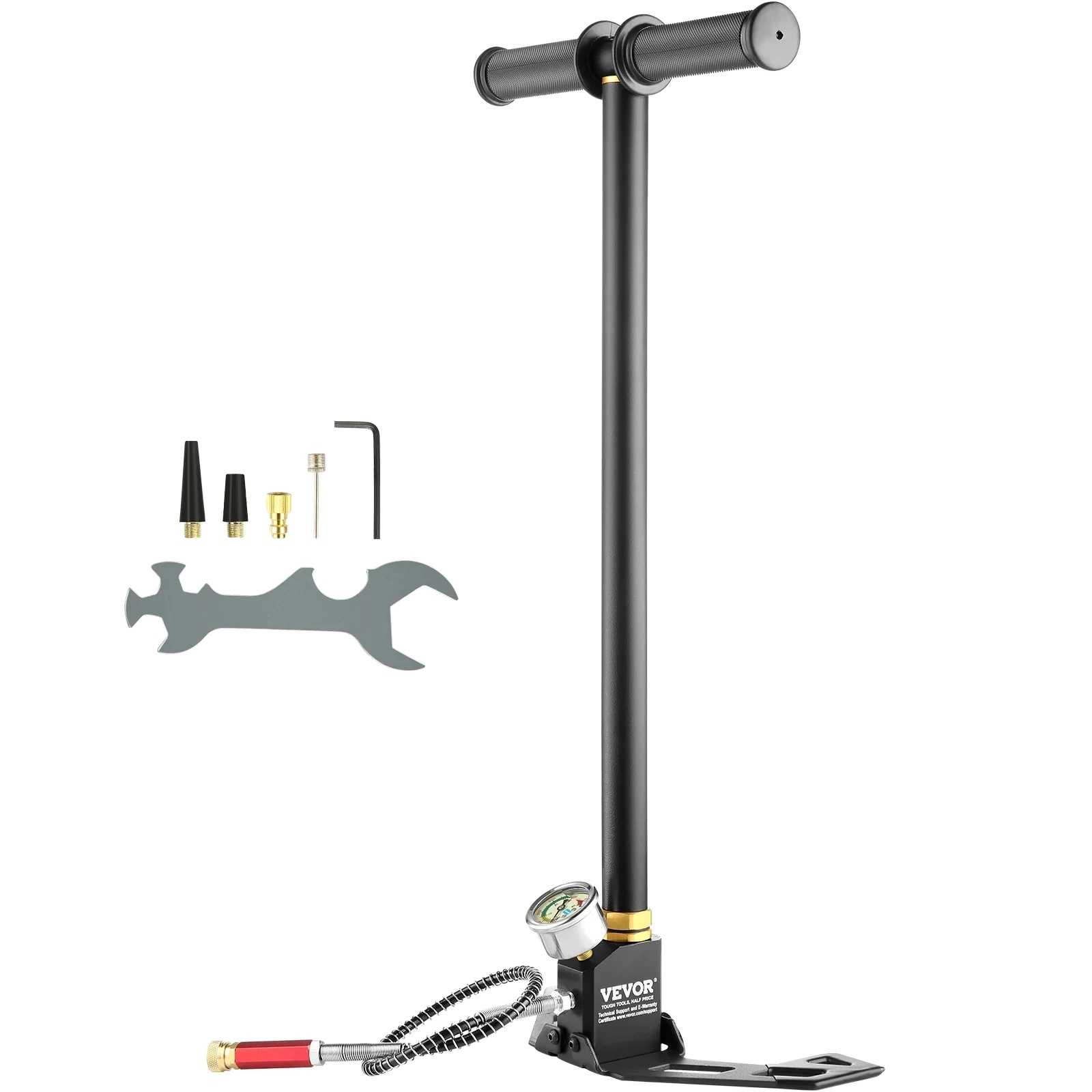 Pcp-pumpe, Edelstahlkonstruktion, Maximaldruck 4500 Psi, 3-stufiges Design, Wasserkühlungssystem, Kompatibel Mit Druckluftgewehren Und Reifen