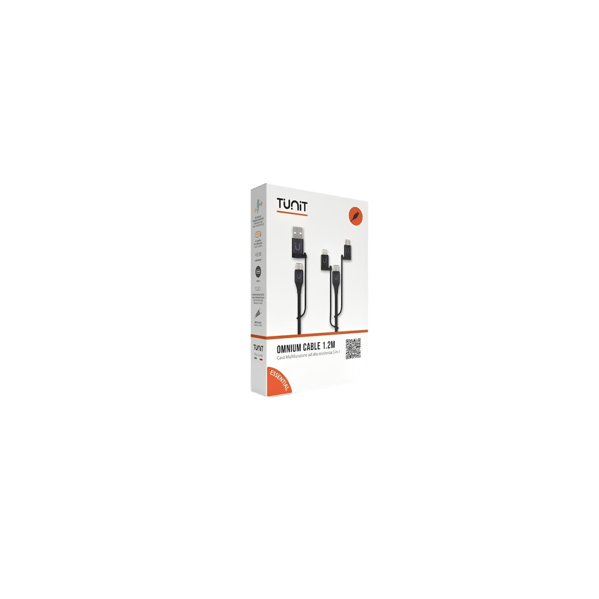Tunit Ttcom00 Usb Kabel 1 M Usb A/usb C Micro-usb B/lightning Schwarz