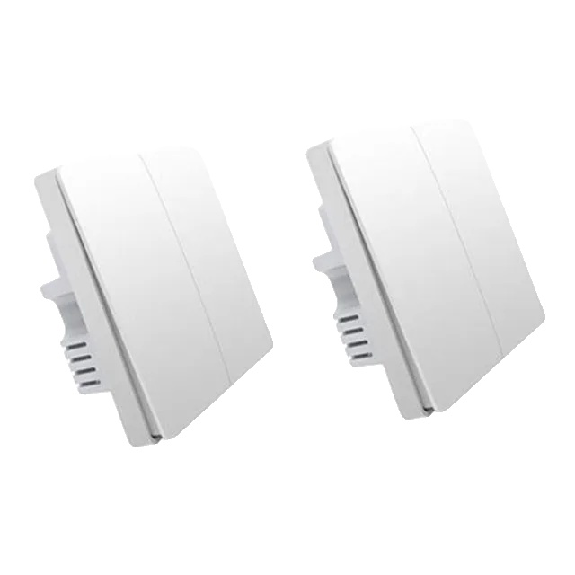 Intelligenter Schalter, Zigbee-technologie, Fernbedienung, Kein Neutralleiter Erforderlich (2x2)