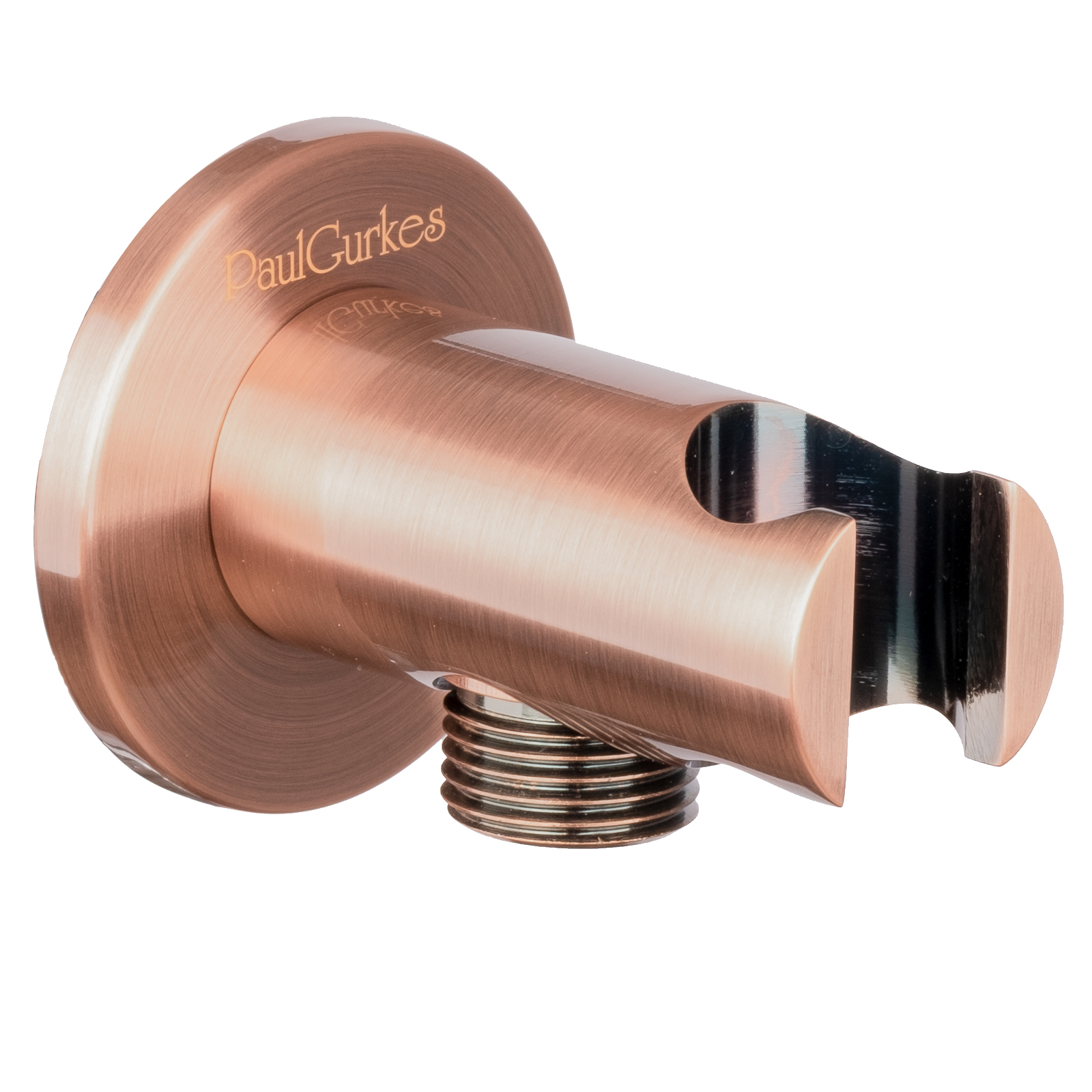 Paulgurkes Wandanschlussbogen Mit Brausehalter Antik Kupfer Nostalgie Rote Bronze