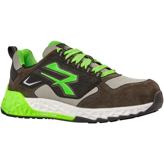 U-Power Brand ESD S1PS HI HRO FO SR Sicherheitsschuhe - 40 EU - Schwarz / Grün