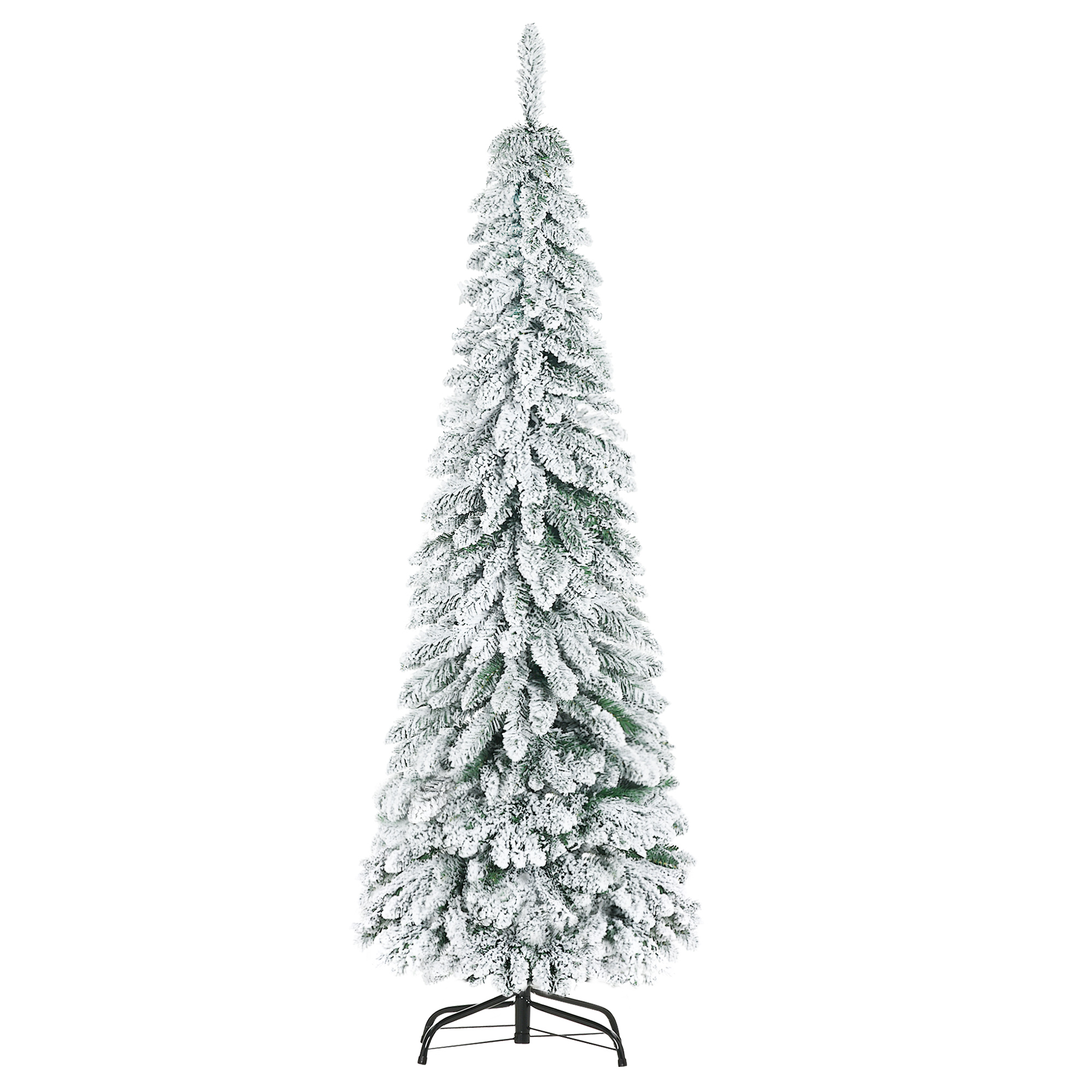 Verschneiter Weihnachtsbaum, 180 Cm Hoch, Mit 523 Zweigen Und Stahlständer Für Den Innenbereich
