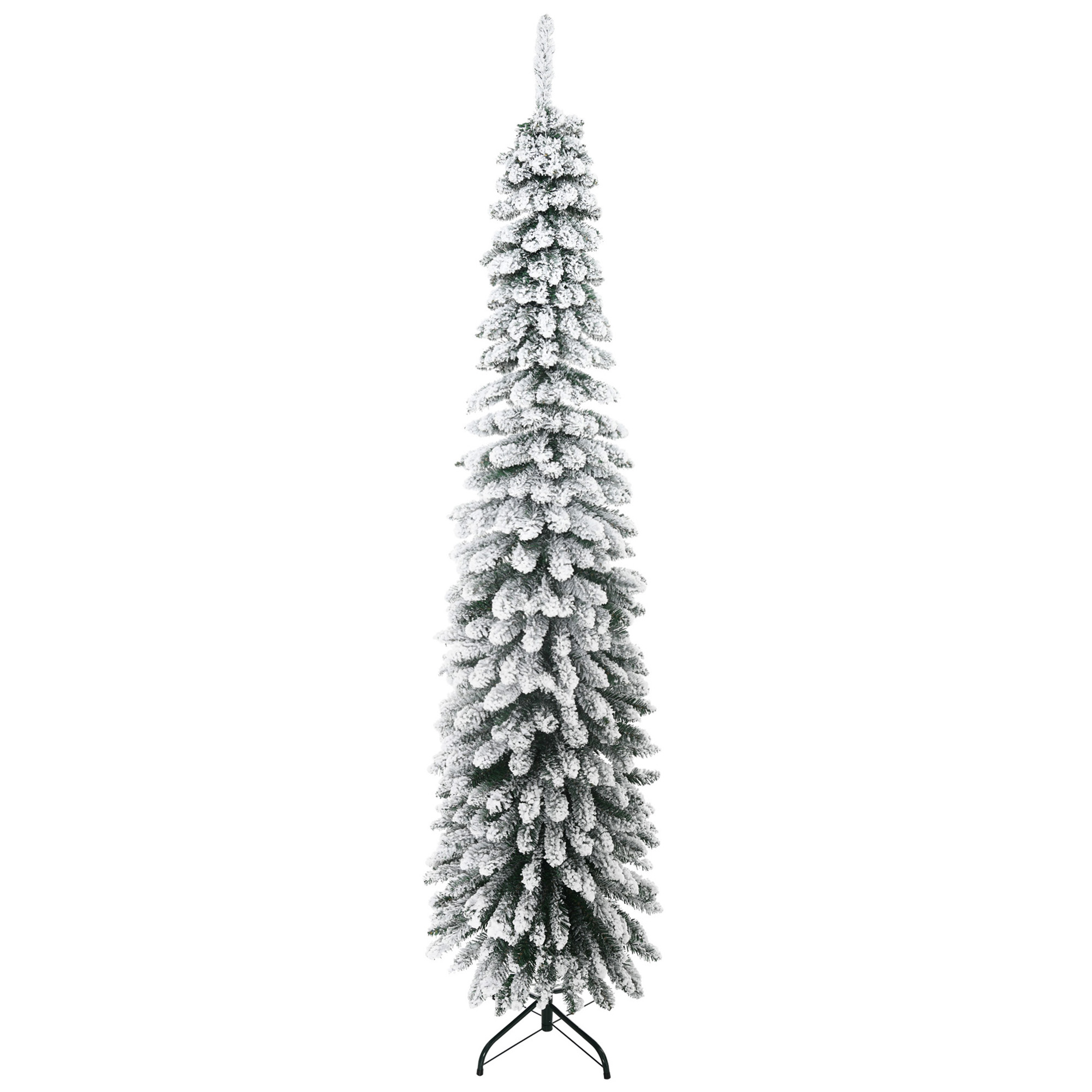Verschneiter Weihnachtsbaum, 3-teilig, 490 Metall- Und Kunststoffzweige, 54 X 54 X 210 Cm, Grün