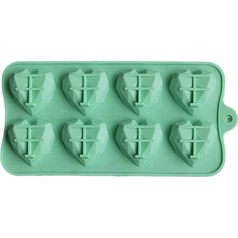Herzförmige Silikon-schokoladenform Mit 8 Mulden Für Eiswürfel, Kekse Und Gebäck – Manuelle Backform – Jikaixiang Küchenbedarf