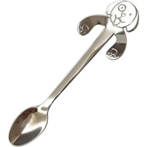 Tee-/suppenlöffel Aus Edelstahl, Niedliches Hundemotiv, Zum Aufhängen, Ideal Für Restaurants.