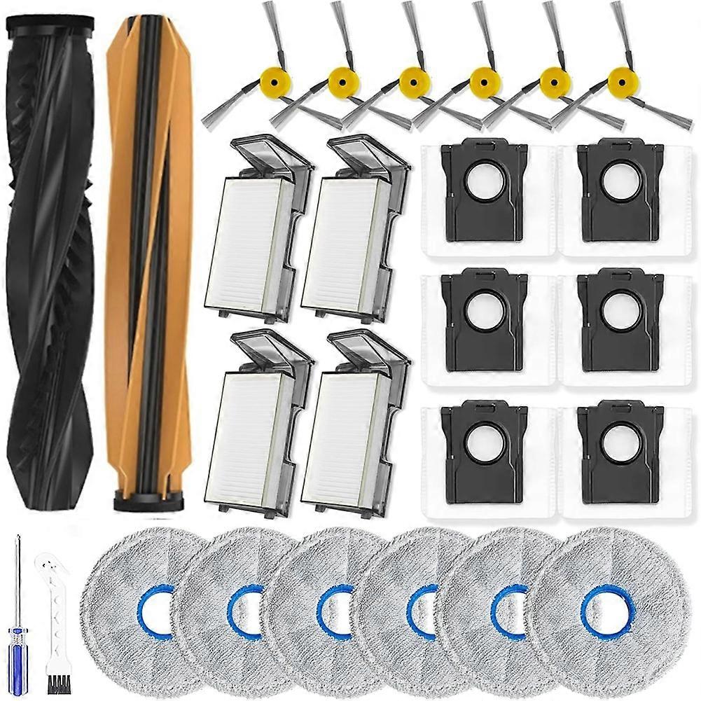 Ersatzteilset Für Den Dreame X60 Max Ultra Saugroboter, Bestehend Aus Einer Rotierenden Hauptbürste, Einem Reinigungstuch, Einem Staubbeutel, Einer Seitenbürste Und Einem Hepa-filter.