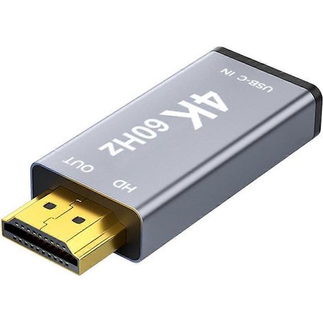 Usb-c-buchse Auf Hdmi-stecker-adapter, Kompatibel Mit 4k Hd Bei 60 Hz, Für Die Bildschirmspiegelung Zwischen Mobiltelefon Und Monitor