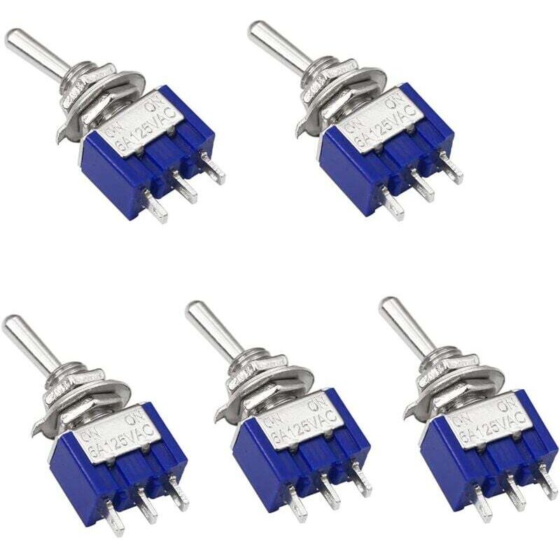 [neuwertig]5 Stück 6a 125v Ac Mini 3-pin Spdt-schalter Mts-102 Spdt Ein/ein