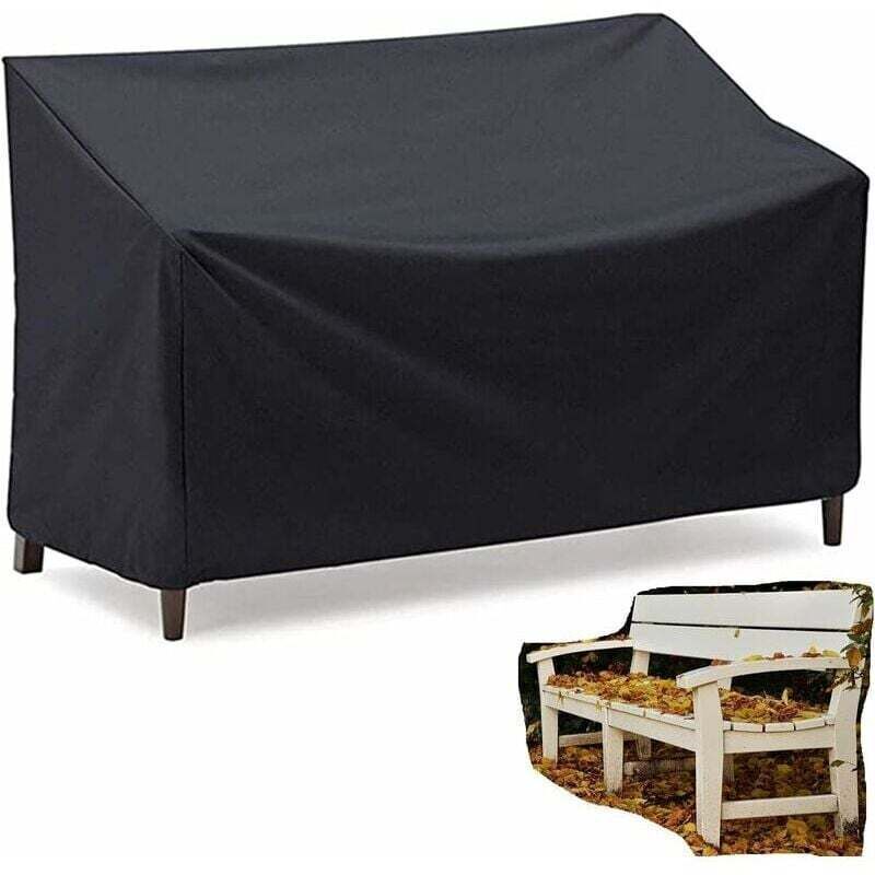 [neuwertig]bankabdeckung, Wasserdichte Gartenbankabdeckung, 2/3-sitzer-bankschutzabdeckung, Gartenmöbelabdeckung Für Terrassenbänke Im Freien, Polyesterfaser (134 X 66 X 89 Cm)