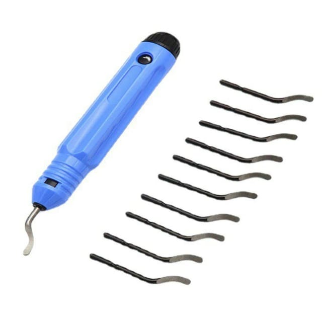 Das Entgratungswerkzeug Mit 10 Ersatzklingen Eignet Sich Für Pvc, Metallharz Und 3d-gedruckte Kanten. Ideal Für Pvc-rohre, Harzkunst Und Metallarbeiten.