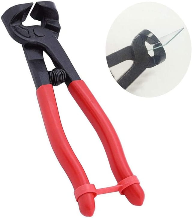 Aougo - Professionelle Schneid-/Nibblerzange 200 mm mit Keramik-Hartmetallspitze