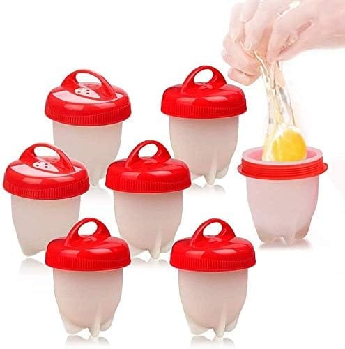 Eierkocher, 7-eier-pocher Aus Silikon, Eierbecher Für Einfaches Eierkochen, Lebensmittelechtes Silikongel, Bpa-frei, Eier Ohne Schale Kochen